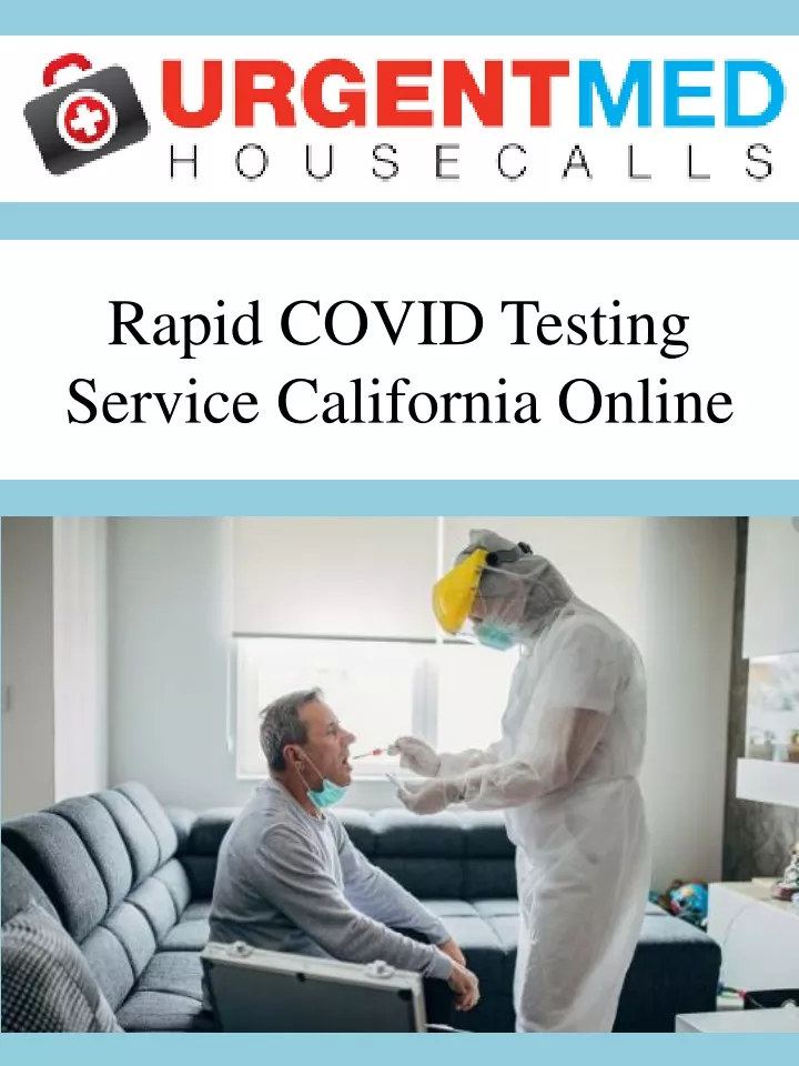 rapid covid testing service california online