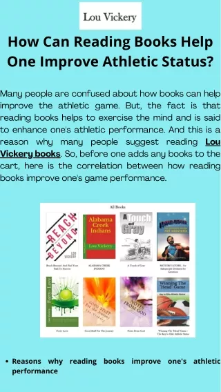 How Can Reading Books Help One Improve Athletic Status