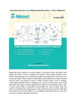 experience the best way of digital marketing with