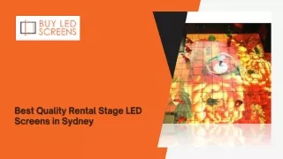 Best Quality Rental Stage LED Screens in Sydney