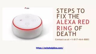 Steps To solve the Alexa Red Ring Of Death