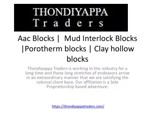 aac blocks mud interlock blocks p orotherm blocks clay hollow blocks