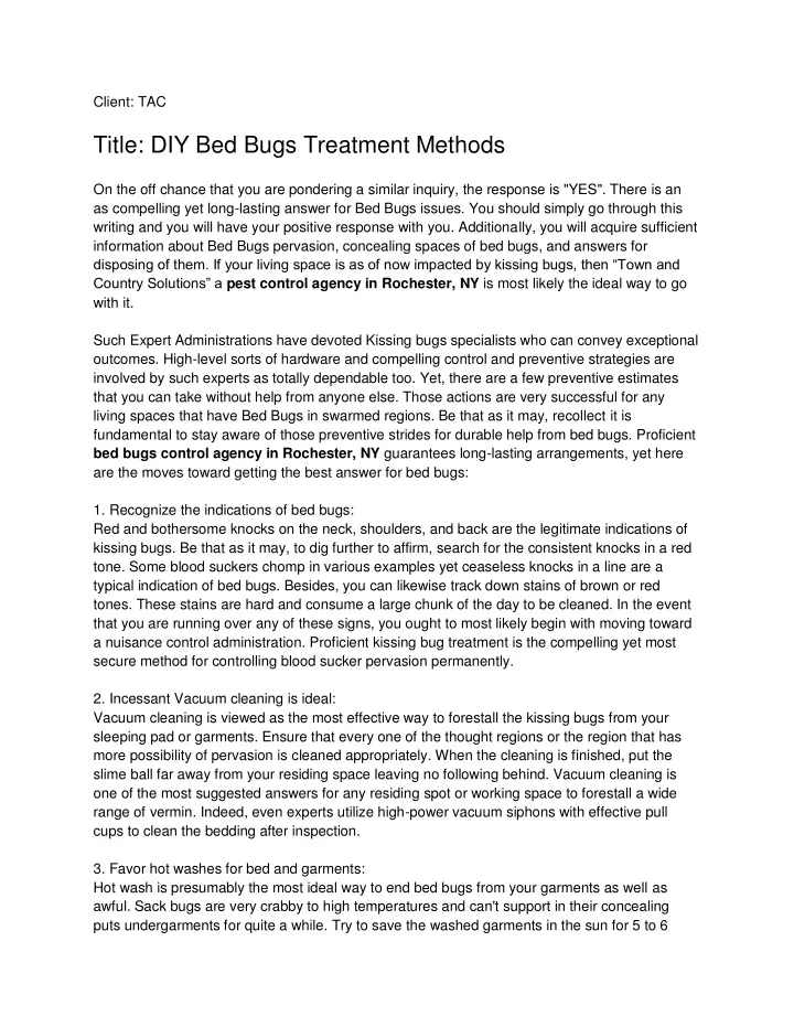 client tac title diy bed bugs treatment methods