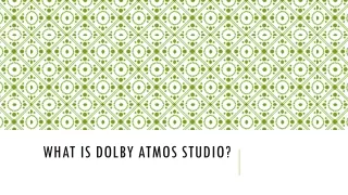 what is dolby atmos studio