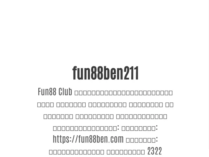 fun88ben211