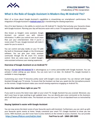 iffalcon smart tvs a subsidiary of tcl corporation