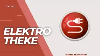 Elektromaterial Shop Online | Elektro Theke