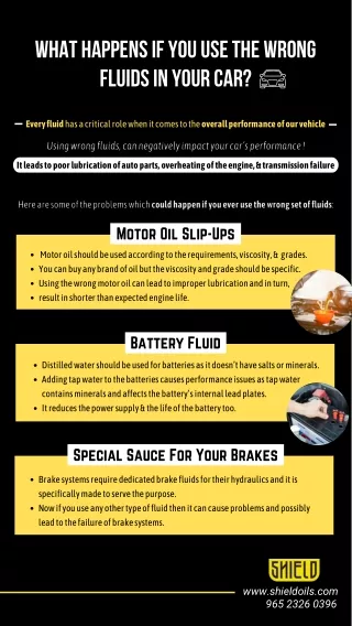 What Happens If You Use The Wrong Fluids In Your Car