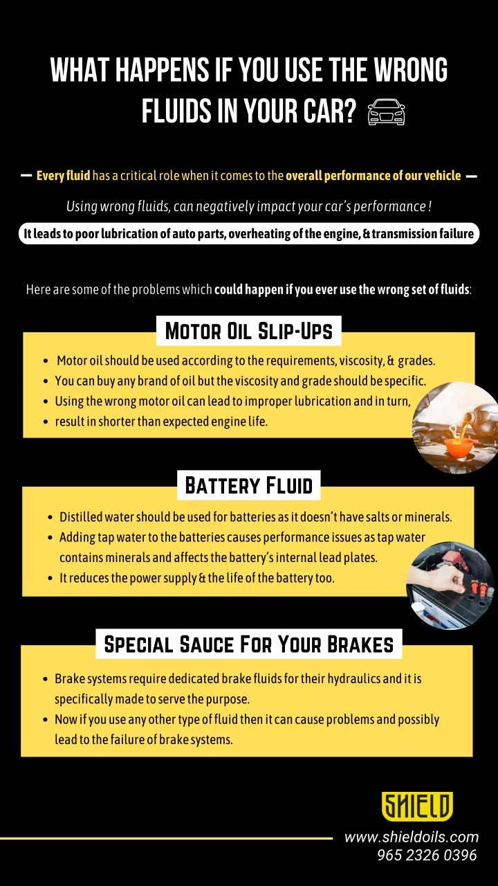 what happens if you use the wrong fluids in your