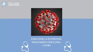 Paxlovid: A possible long-COVID treatment