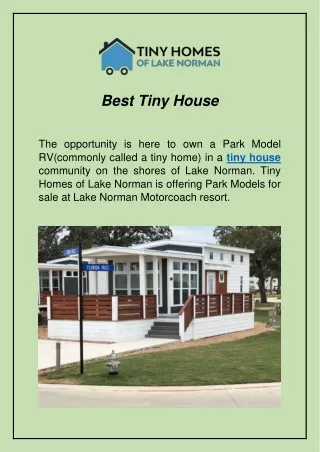 best tiny house