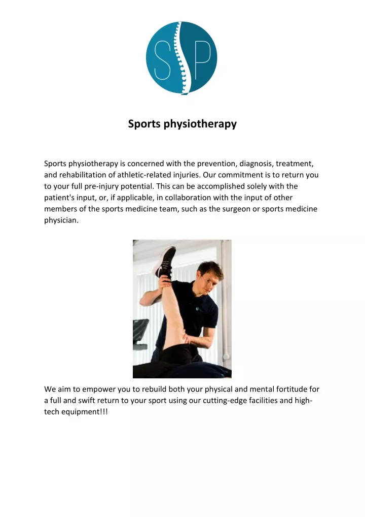 sports physiotherapy