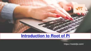 Introduction to Root of Pi