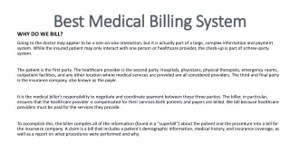 Best medical billing companies