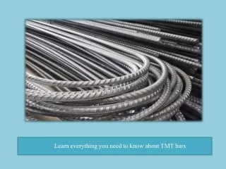 Learn everything you need to know about TMT bars
