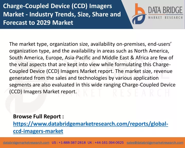charge coupled device ccd imagers market industry