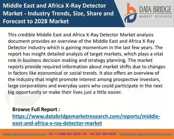 middle east and africa x ray detector market