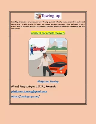 Accident Car Vehicle Recovery  Towing-up.com