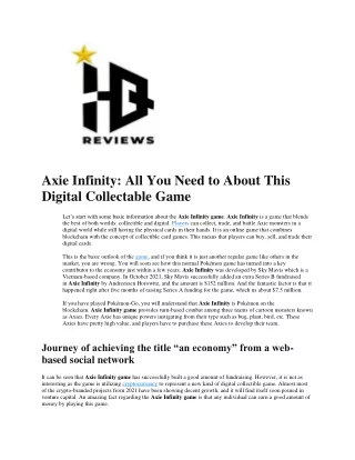axie infinity all you need to about this digital