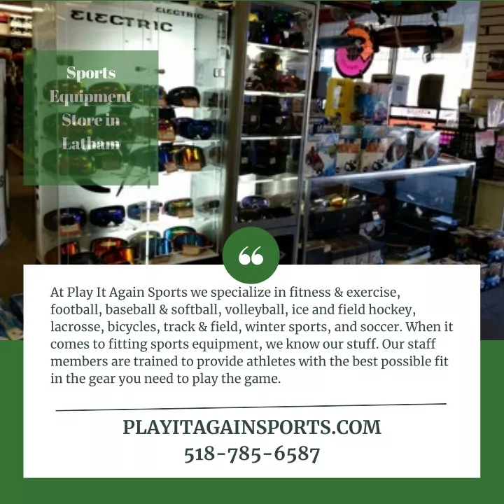 sports equipment store in latham