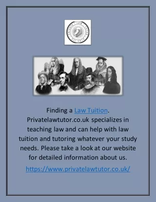 Law Tuition | Privatelawtutor.co.uk