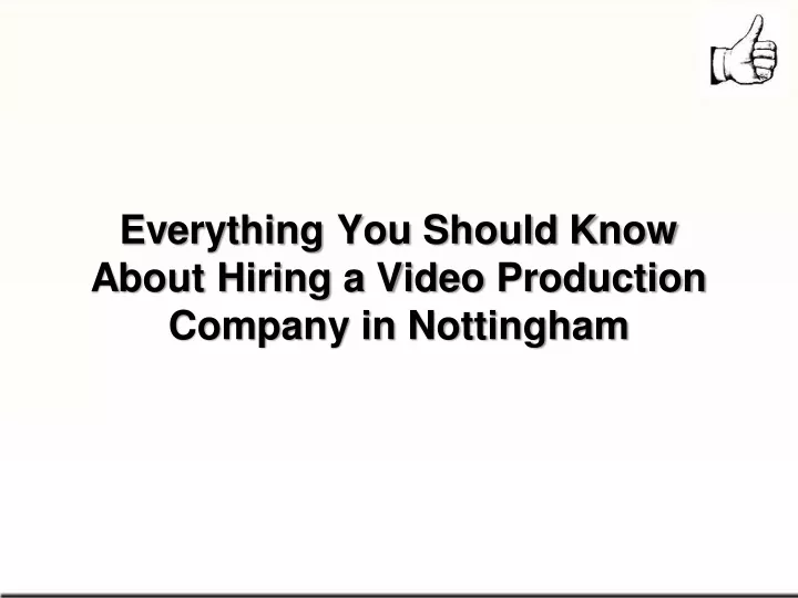 everything you should know about hiring a video