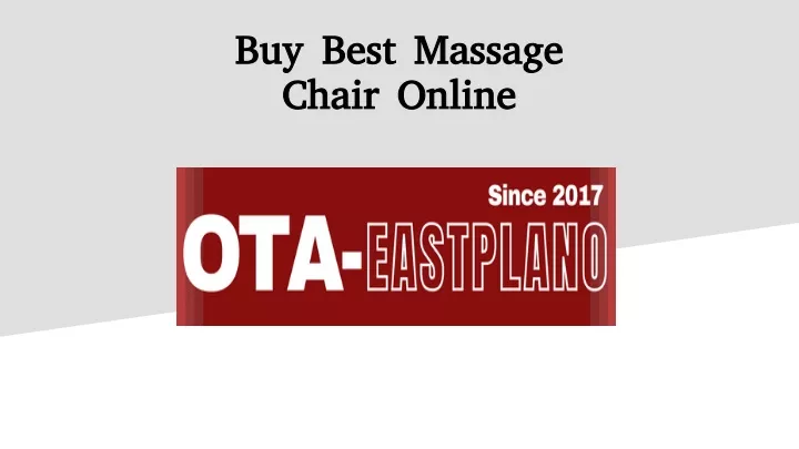 buy best massage chair online