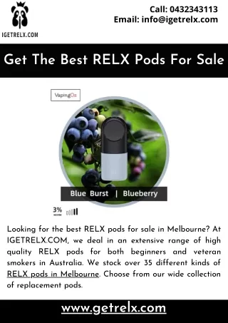 Get The Best RELX Pods For Sale