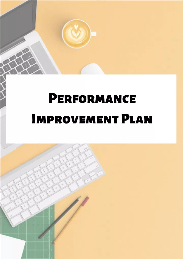 performance improvement plan