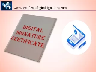 Digital Signature Certificate ppt