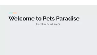Best pet shop in kochi - Quality pet products in Kochi - Pets Paradise