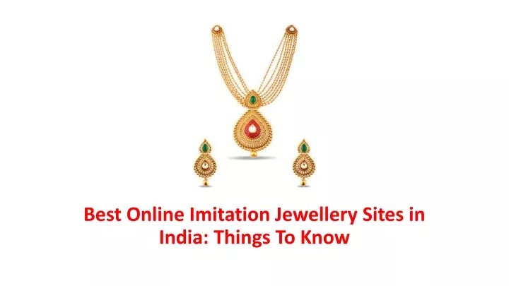 best online imitation jewellery sites in india things to know