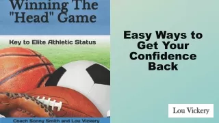 easy ways to get your confidence back