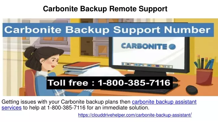 carbonite backup remote support