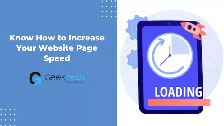 know how to increase your website page speed