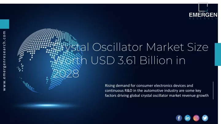 crystal oscillator market size worth