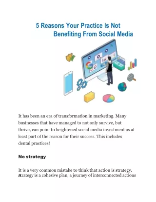 5 reasons your practice is not benefiting from social media