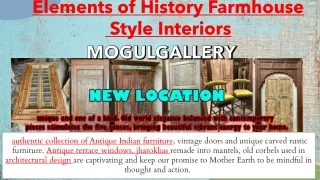 elements of history farmhouse style interiors