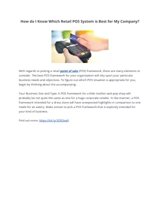 how do i know which retail pos system is best
