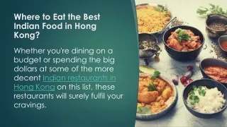 Where to Eat the Best Indian Food in Hong Kong
