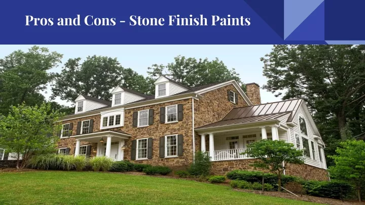 pros and cons stone finish paints