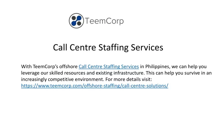 call centre staffing services