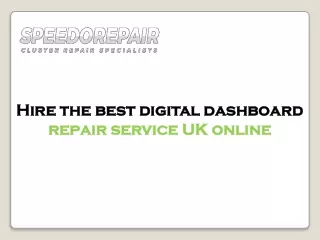 Digital dashboard repair services
