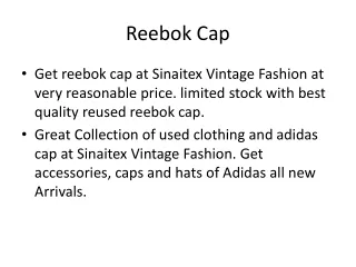 reebok cap