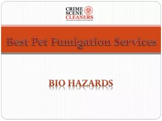 Best Pet Fumigation Services