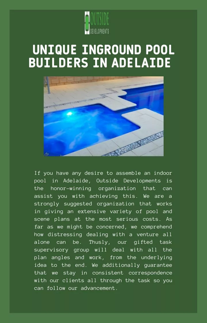 unique inground pool builders in adelaide