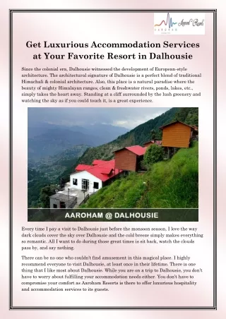 get luxurious accommodation services at your