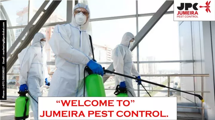 welcome to jumeira pest control