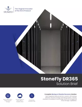 Complete Backup & Disaster Recovery Solution- StoneFly