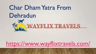 char dham yatra from dehradun